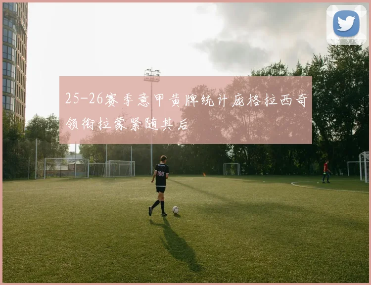 25-26赛季意甲黄牌统计庞格拉西奇领衔拉蒙紧随其后